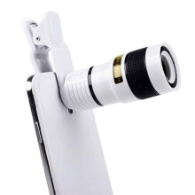(White) 12X HD Zoom Lens for iPhone Samsung Android