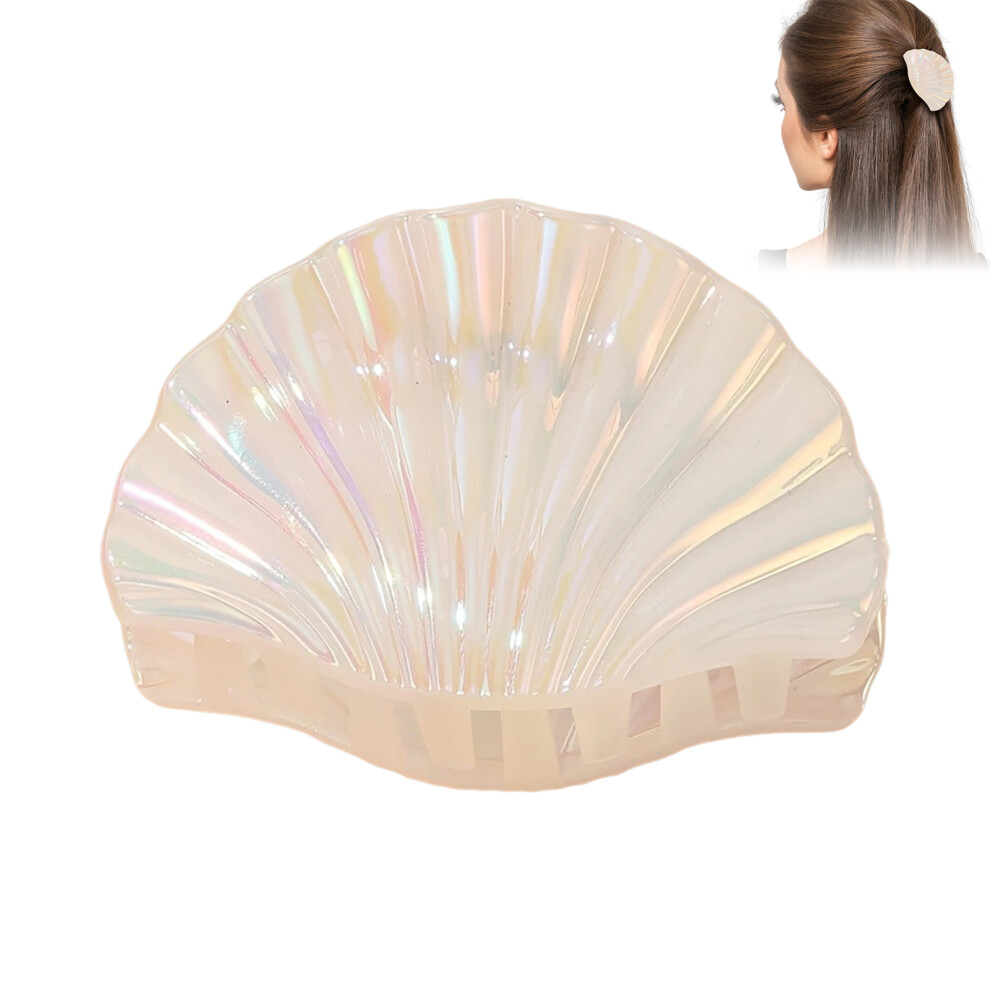 Dachuang Beauty White (White) Strong Hold Gradient Claw Clips For Women & Teens