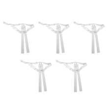 5Stk Weißes Football Trainingsgürtel Set Mit Langlebigen PVC Flaggen
