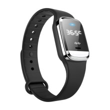USB-oplaadbaar muggenwerend horloge met ultrasone werking en drie muggenwerende standen, inclusief stille slaapstand. Stijlvol ontwerp.