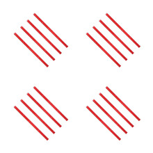 16Pcs Red Plastic Skateboard Guards Durable Rails for Daily Riding