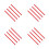 16Pcs Red Plastic Skateboard Guards Durable Rails for Daily Riding 1