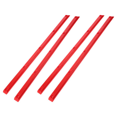 16Pcs Red Plastic Skateboard Guards Durable Rails for Daily Riding 1