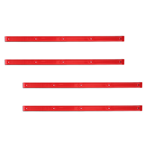 16Pcs Red Plastic Skateboard Guards Durable Rails for Daily Riding 2
