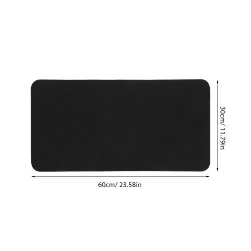 Tapis De Noir Grand Format Cuir Portable Surface Lisse 2