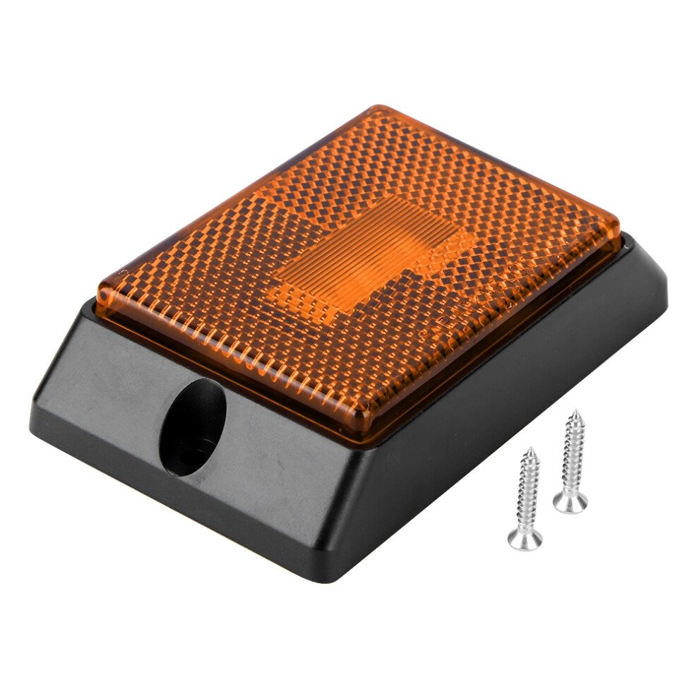 Submersible Led Position Conspicuous Visibility Side Marker Lamp With Corrosion Resistant Seal For12v Trailer Rv Boat Camper Truck, Amber/Light 9365509859223