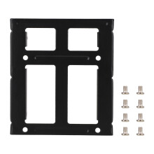 Dual SSD Mounting Bracket for2.5to3.5Inch Conversion, Hard Drive Adapter with Good Durability and Heat Dissipation, Steel Bracket for Secure