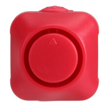 Mini Portable IP66 Red Electronic Bike Bell Waterproof ABS with CR2032