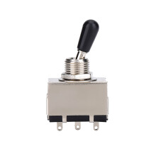 Enclosed 3-Way Toggle Switch for LP Electric Guitar Black Tip Replacement