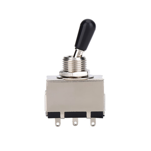 Enclosed 3-Way Toggle Switch for LP Electric Guitar Black Tip Replacement