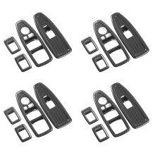 16x per  1 3 4 Serie 3GT F20 F30 F31 F34 F36 Finestra Vetro Pulsante Ascensore Decorazione ABS Pannello nel Fibra di Carbonio Decorazione