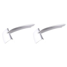 2X Chrome Front Right Bumper Grille Trim Molding 51117303114 for - X5 F15 35I 35Ix 35Dx 40Ex 2014 2015 2016 2017