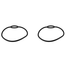 2X Buceo Buceo Regulador de Silicona Soporte para Collar Boquilla Flexible Regulador Collar Anillo Soporte para Pulpo 18cm Negro