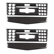 4X Car Center Console Navigation Air Conditioning Panel Cover CD Control Panel Cover for - W204 2007-2010