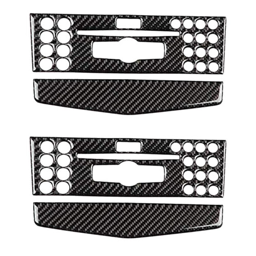 4X Car Center Console Navigation Air Conditioning Panel Cover CD Control Panel Cover for - W204 2007-2010
