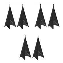 Universal Dj Light Speaker Stand Skirt Tripod Scrim Cover with Stretchable Polyester Material, 6 Pcs