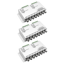 3X 8-CH UTP 720P/1080P HD Passive Video Transceiver,BNC to Cat5/5E/6 RJ45(T568B)UTP Cable Converter Video Transmitter
