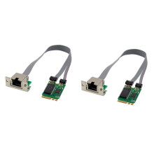 2X PCIE Network Card M.2 A+E para RTL8111F Gigabit Ethernet Card Single Port RJ45 Ethernet Network Card