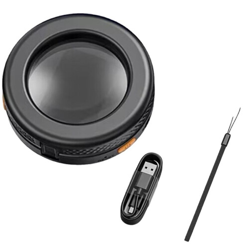 Microscópio Digital Portátil 500X com Tela IPS de 2 Polegadas, Lupa Dobrável com 8 Luzes LED para Reparo de Joias e Eletrônicos