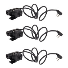 3X U94 PTT Cable for Z Tactical Bowman Elite II HD01 HD02 HD03 Headphone for 's UV-5R UV--Retevis Ham Radio