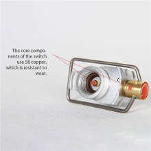 2X Camping Gas Sparer Gas Konverter Schalthebel Nachfüllung Flach Tank Umbau Adapter Camping Gas Adapter Ventil,Golden