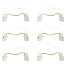 6X R7S Bulb Socket Lamp Holder Connector Metal Ceramics Handle for Flood Light, 118mm