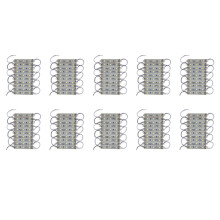 100Pcs 5050 SMD 3 LED Module LED Strip String Light Waterproof 12V Cool White