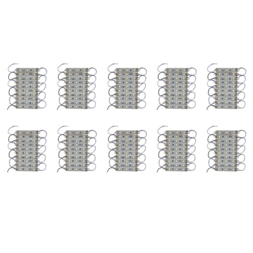 100Pcs 5050 SMD 3 LED Module LED Strip String Light Waterproof  12V Cool White