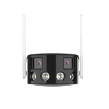 4MP 2K HD-Kamera Panorama Storskärmsövervakning Dual Vision Skarvning Ultravidvinkel 180 Fullfärgskamera UK Plug