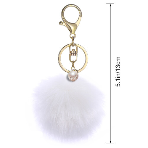 1Fluffy Ball Clé Pendentif Décoratif 1