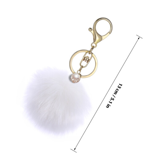 1Fluffy Ball Clé Pendentif Décoratif 2