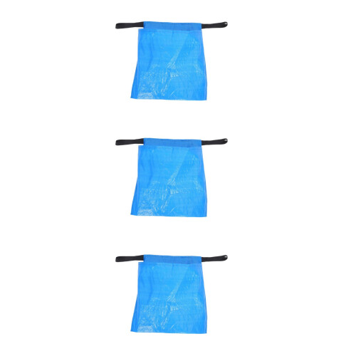 3Stk Blaue Pflückbeutel Pe Für Garten Und