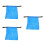 3Stk Blaue Pflückbeutel Pe Für Garten Und 6