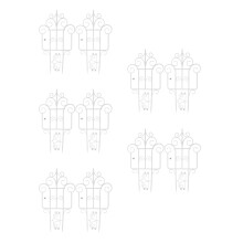 10Stk Dekorativer Gartenzaun PP Kunststoff Für Und Terrasse