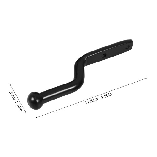 Robuster Torbügel Verzinktem Kohlenstoffstahl Schwarz 1