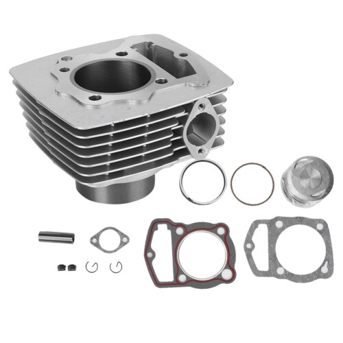 Precision Engine Component Set for63.5mm Applications, Long Service Life Aluminum Piston Assembly with Rust-Resistant Finish, Simple Design for