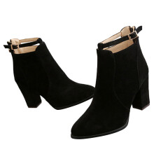 1Paar Dames Booties Zwarte Comfortabele