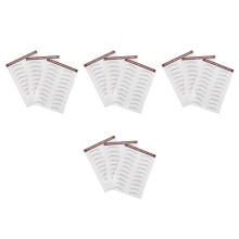 12Sheets Light Brown Water Transfer Waterproof Eyebrow Shape Stickers