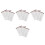 12Sheets Light Brown Water Transfer Waterproof Eyebrow Shape Stickers 1