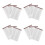 12Sheets Light Brown Water Transfer Waterproof Eyebrow Shape Stickers 4