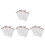 12Sheets Light Brown Water Transfer Waterproof Eyebrow Shape Stickers 8