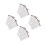 12Sheets Light Brown Water Transfer Waterproof Eyebrow Shape Stickers 9