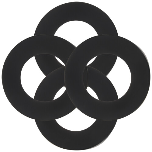 12Stk Schwarze Silikon Isoliermatte Bodenschutz Für Wasserbehälter 2