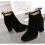 1Paar Dames Booties Zwarte Comfortabele 6