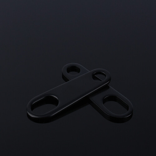 2X Black Fog Head Light Shock Brackets for Motorcycle Custom Bobber Frame 2