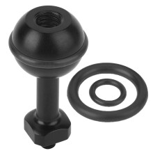 Support à rotule en alliage d'aluminium pour rig de caméra, base adaptateur à vis 1/4" rotative à 360, connecteur léger et compact.