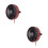 2Pièces Ventilateur Silencieux Rouge USB Pour Angle Ajustable 7