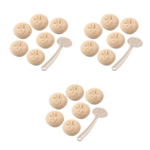 3St Beige Afwasballen Met Comfortabele Grip Voor Keuken En