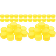 200St Gele Flesdoppen Van Stevig Plastic Voor DIY Knutselprojecten