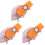 3Pcs Home Use Orange with Key Chain Flying Launcher 1